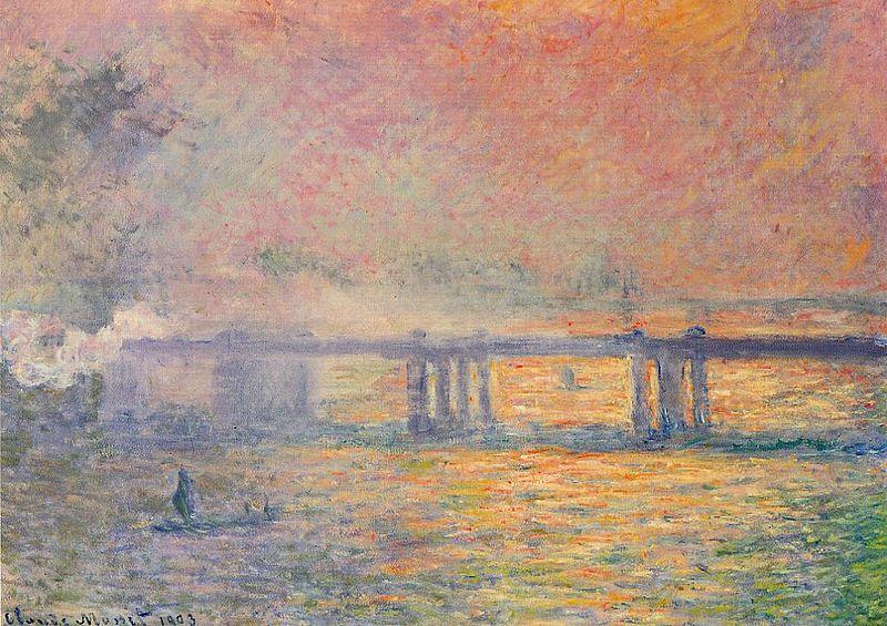 Claude Monet Charing Cross Bridge oil painting picture